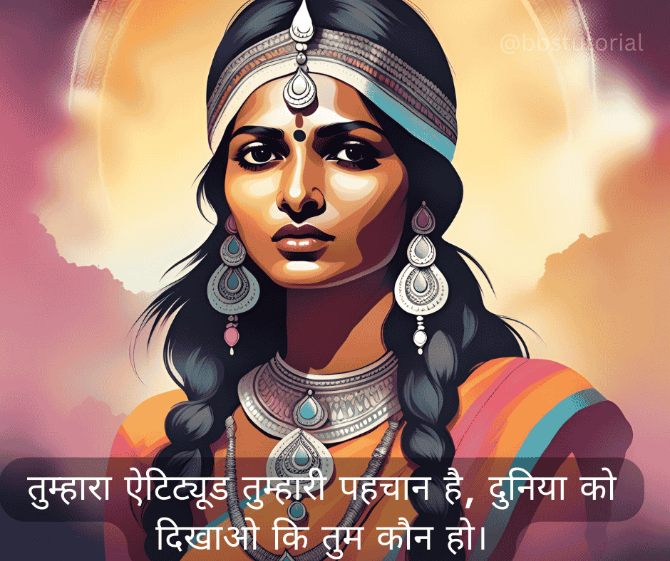 Attitude Quotes for Girls in Hindi 2